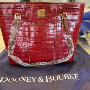 New Dooney & Burke bag, croc red.